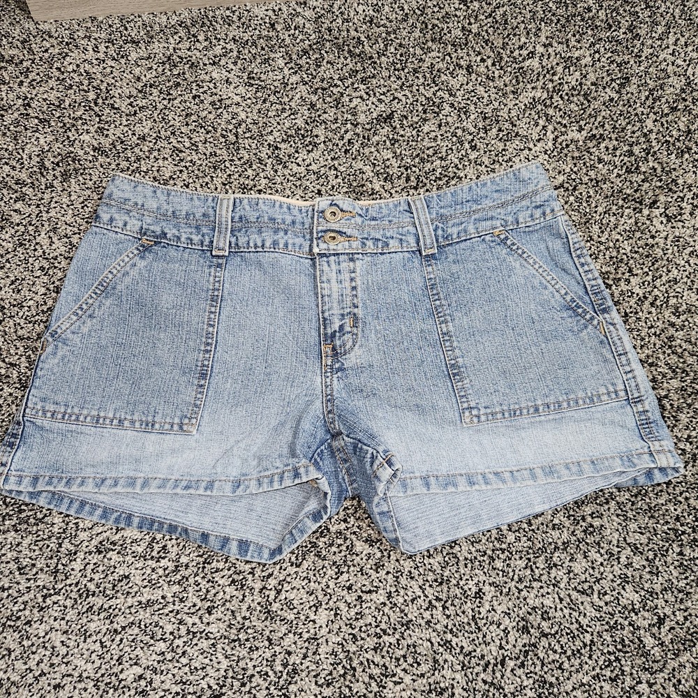Hydraulic Vtg Y2K 90's Jean Shorts, Sz 13/14, 34" Waist 3" Inseam Flap Pockets